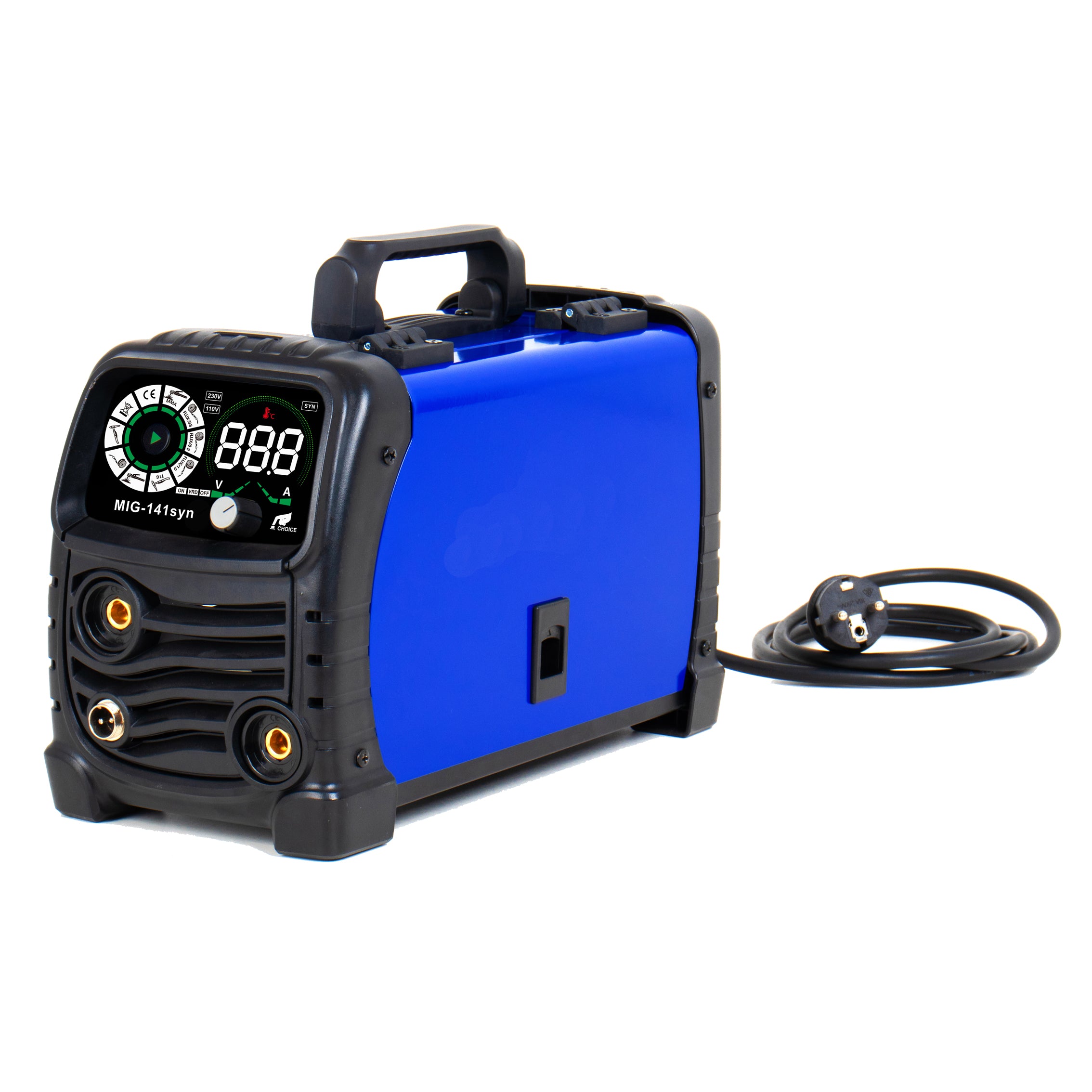 MIG-141 110V/220V double voltage Digital Display Flux MIG/Lift TIG/Stick 3-in-1 Gasless MIG Welder